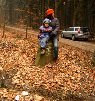 Zuschauer mitten im Wald