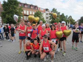 Radfahrer und Lufer beim Run and Bike Marathon Coburg 2012