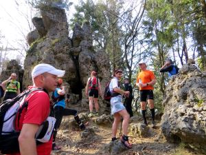 Kurze Rast beim Hersbrucker Schweiz-Marathon 2014