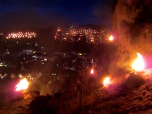 Lichterlauf Pottenstein zum Lichterfest in Pottenstein am 06.01.2014 