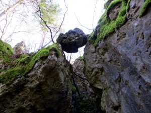 Joggingtour bei den Felsen zwischen Kleingesee und Allersdorf am 27.12.2015