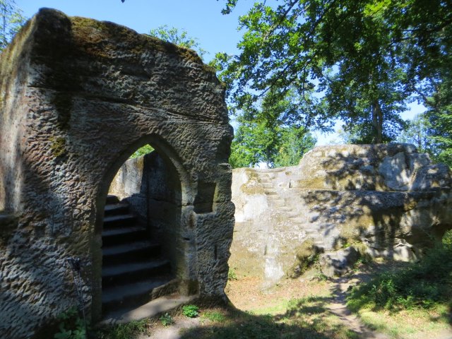 Joggingtour durch die Hassberge von Ebern nach Baunach am 05.08.2015