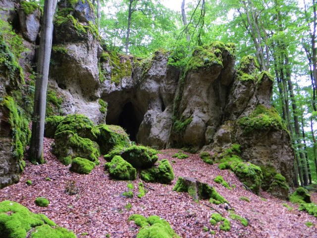 Joggingtour auf der Genusslaufmarathonstrecke in der Frnkischen Schweiz bei Gweinstein am 18.08.2015