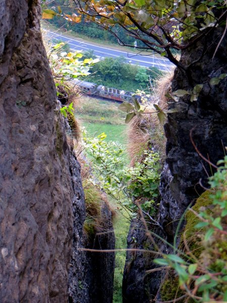 Joggingtour auf der Genusslaufmarathonstrecke in der Frnkischen Schweiz bei Gweinstein am 18.08.2015