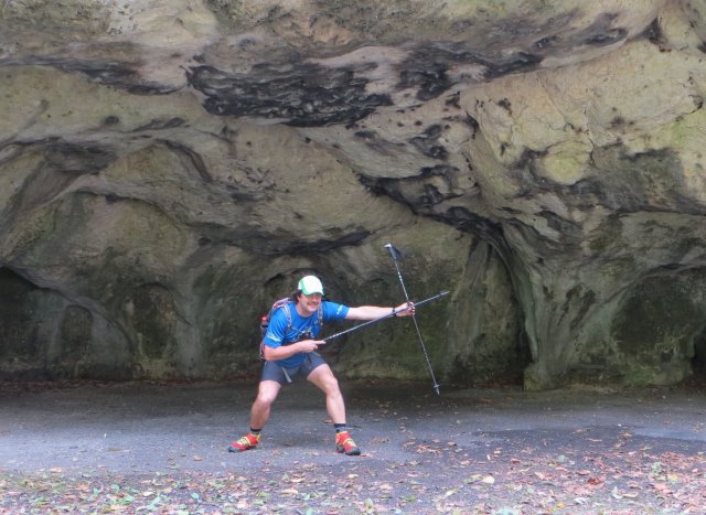 Joggingtour auf der Genusslaufmarathonstrecke in der Frnkischen Schweiz bei Gweinstein am 18.08.2015