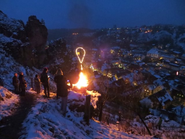 Lichterlauf Pottenstein zum Lichterfest in Pottenstein am 06.01.2016