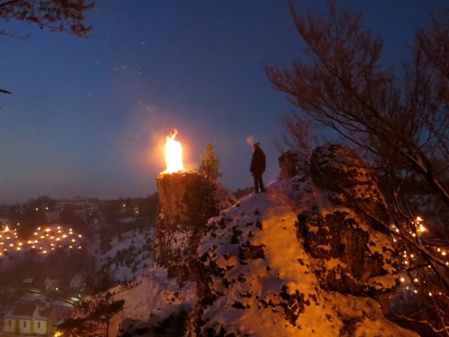 Lichterlauf Pottenstein zum Lichterfest in Pottenstein am 06.01.2017