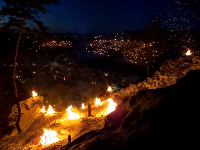 Lichterlauf Pottenstein zum Lichterfest in Pottenstein am 06.01.2017