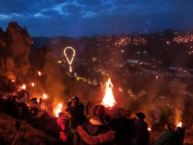 Lichterlauf Pottenstein zum Lichterfest in Pottenstein am 06.01.2018