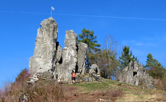 Egloffstein-Rundtour und Wanderung zu den Frnkischen Drei Zinnen und Hohlkirche am 30.03.2019