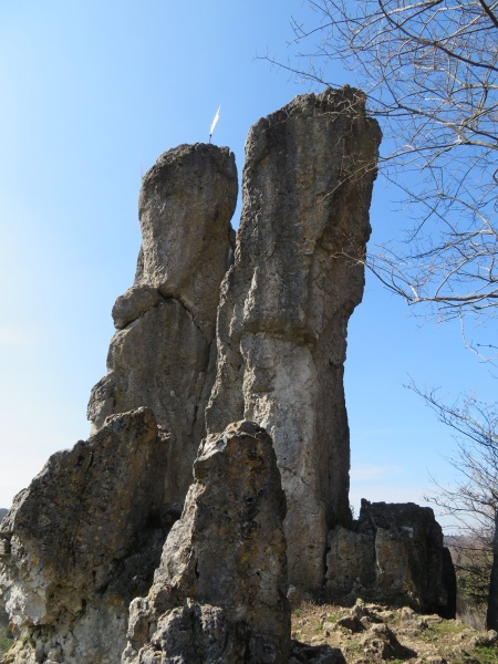 Egloffstein-Rundtour und Wanderung zu den Frnkischen Drei Zinnen und Hohlkirche am 30.03.2019