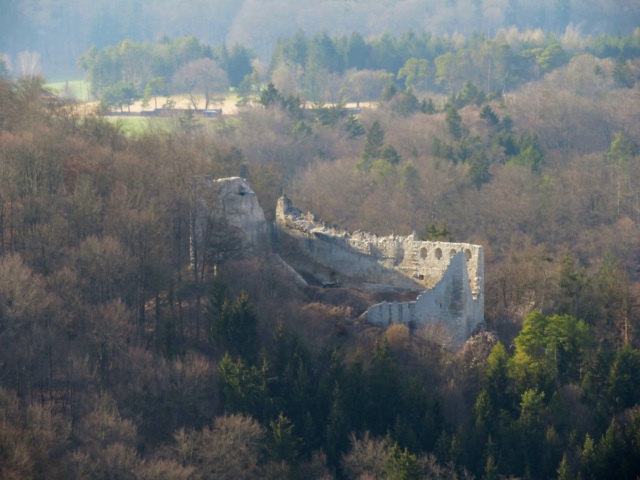 Joggingtour auf den Schellenberg mit der Keltenburg Schellenburg bei Kinding am 28.02.2019