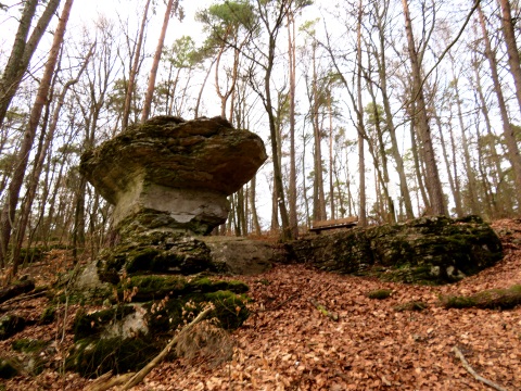 Teufelstisch am Eberhardsberg im Mrz 2023