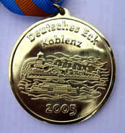 Medaille vom Mittelrheinmarathon 2005