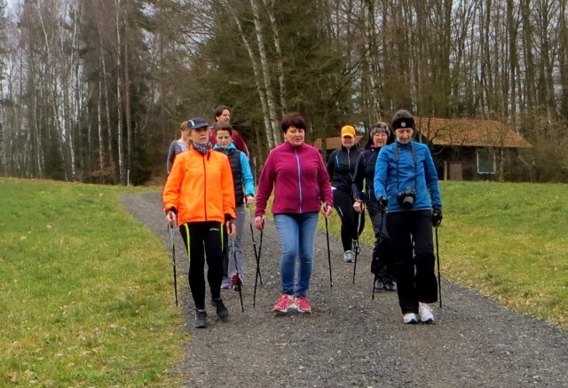 Nordic Walkingrunde beim Sibyllenbad am 19.03.2016