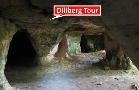 Silbersandhöhle auf dem Dillberg im Juni 2022