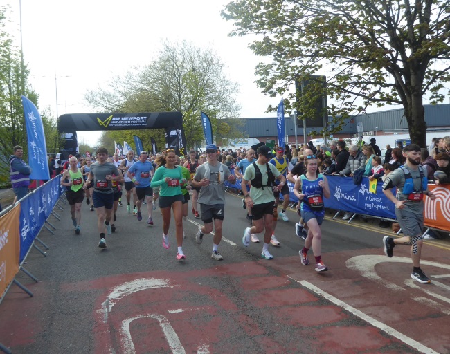 Newport Marathon am 13. April 2025